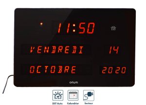 Red LED calendar clock - AIC International