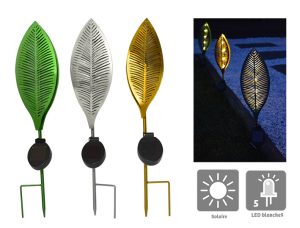 Pamela solar light leaf H50 cm - AIC International
