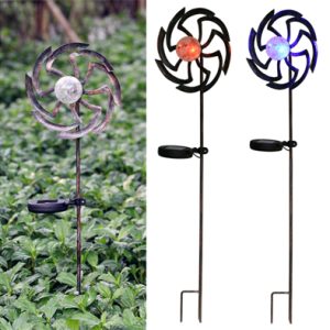 Wind decoration with solar light Helix