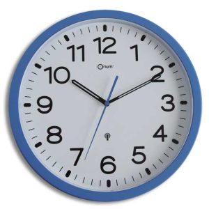 Blue RC clock Ø30cm battery - AIC International