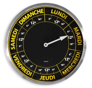 Horloge Contraste Hebdo Ø30 - AIC International