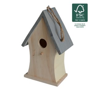 Wood birdhouse Alouette FSC® certified 100% - AIC International