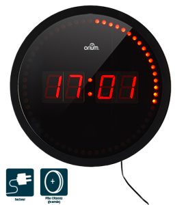LED round clock Ø 30 cm - AIC International