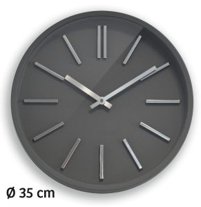 Horloge Goma silence Ø35cm grise - AIC International
