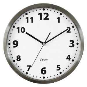 Inox basic clock  Ø34cm - AIC International