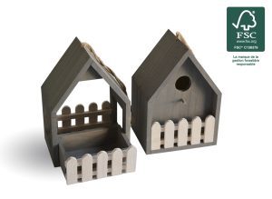 Wood birdhouse and bird feeders Grany FSC® certified 100% - AIC International