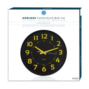 Horloge Contraste silencieuse Ø40 cm
