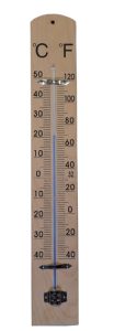 Grand Thermomètre bois H40cm