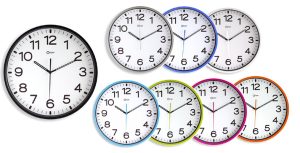 Grey silent clock  Ø30cm