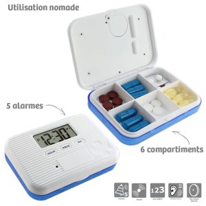 Electronic pillbox 6 compartments - AIC International