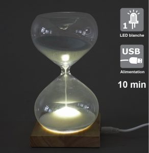 Decorative LED Sandglass 10 min Maggie - AIC International