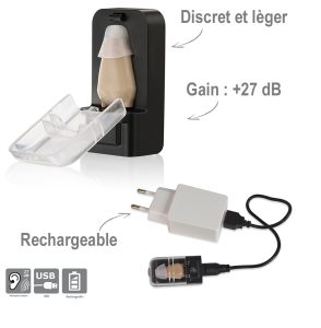 Mini Rechargeable Hearing Amplifier - AIC International