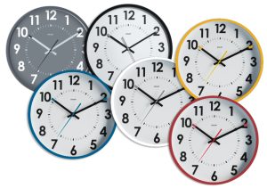 Silent black clock Ø30cm Abylis