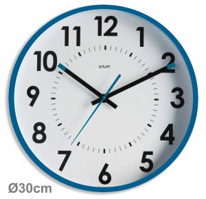 Silent blue clock Ø30cm Abylis - AIC International