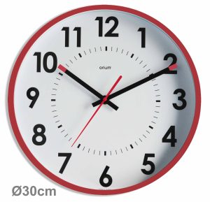 Silent black clock Ø30cm - AIC International