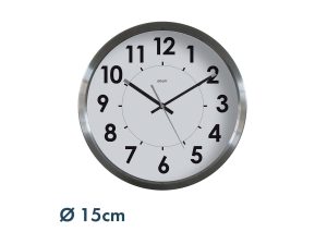 Horloge inox Ø 15 cm - AIC International