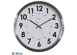 Stainless steel clock Ø45 cm - AIC International