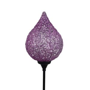 Solar decoration “Idriss” purple 87cm