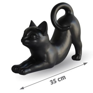 Black cat decoration Mishka 35cm - AIC International