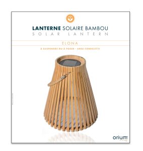 Lanterne solaire bambou Jafa