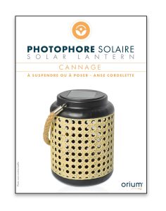 Photophore solaire Canage