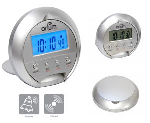 Digital traval alarm clock with vibrator