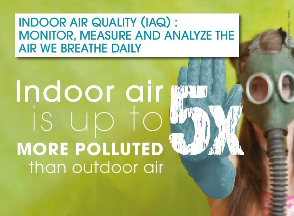 IAQ : Indoor air is up to 5 times more polluted than outdoor air!