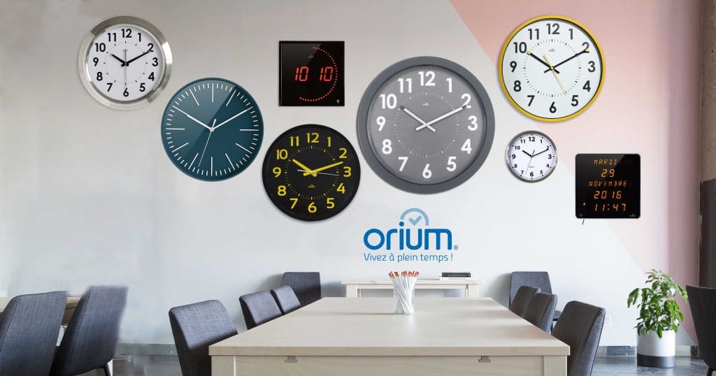 Horloges pour bureaux : la solution ORIUM® !